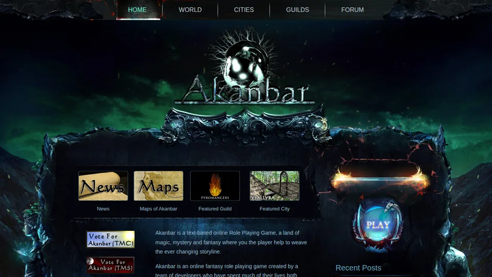 Akanbar home page