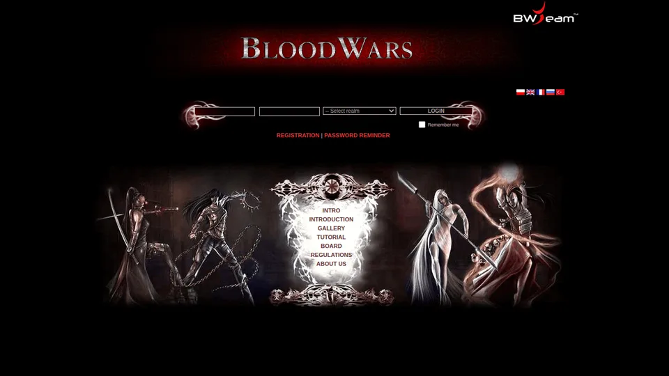BloodWars home page