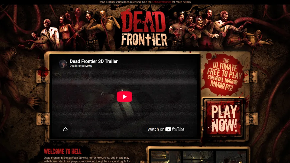 Dead Frontier home page