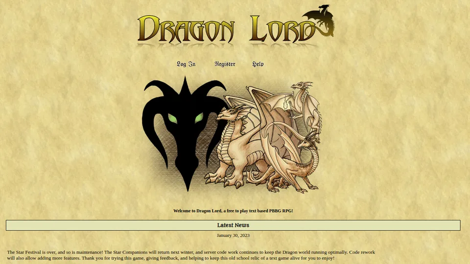 Dragon Lord home page