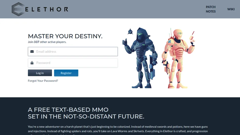 Elethor home page