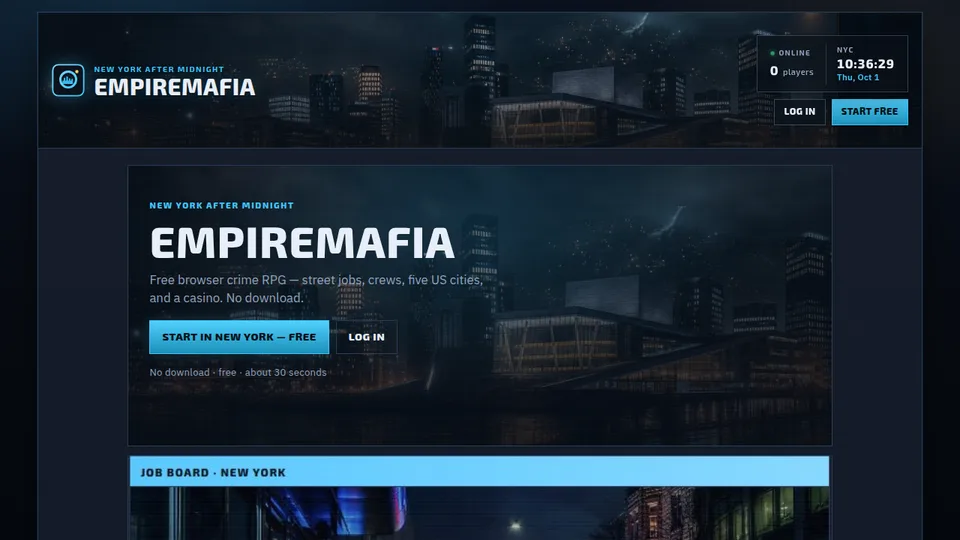 Empiremafia home page