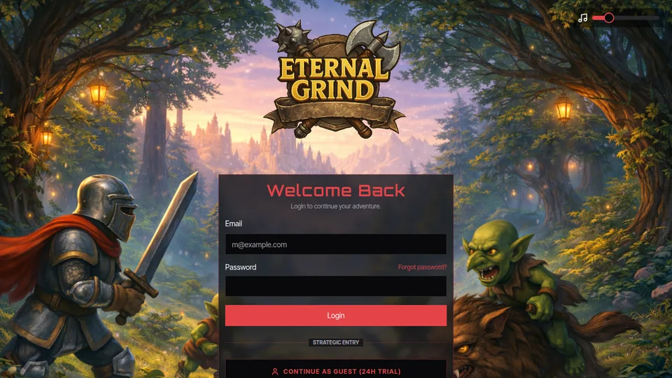Eternal Grind home page