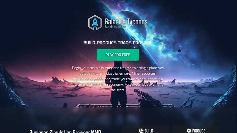 Galactic Tycoons home page