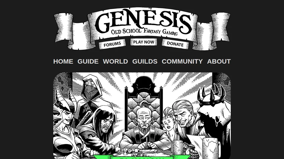 Genesis home page