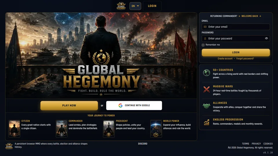 Global Hegemony home page