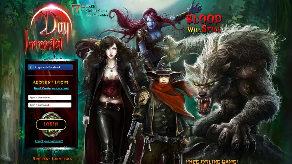 Immortal Day home page