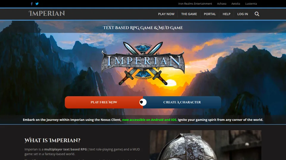 Imperian home page