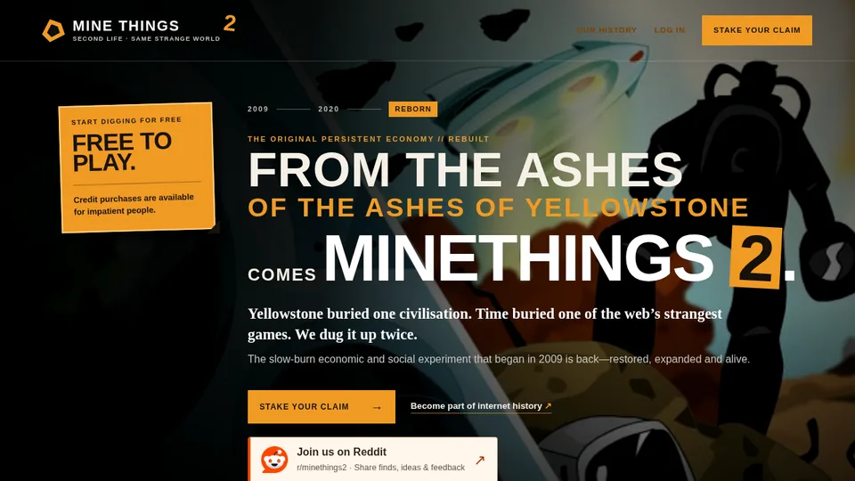 MineThings 2 home page