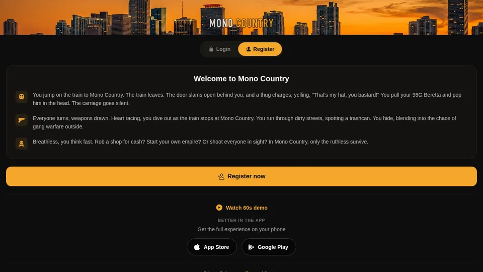 Mono Country home page