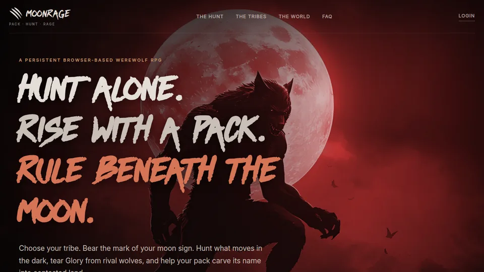 Moonrage home page