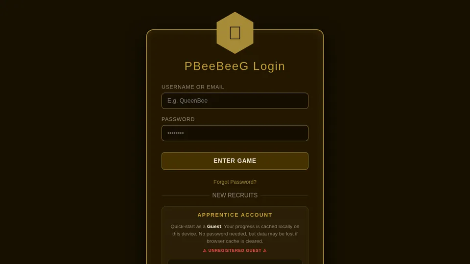 PBeeBeeG home page
