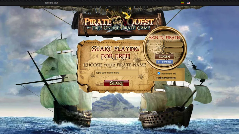 PirateQuest home page
