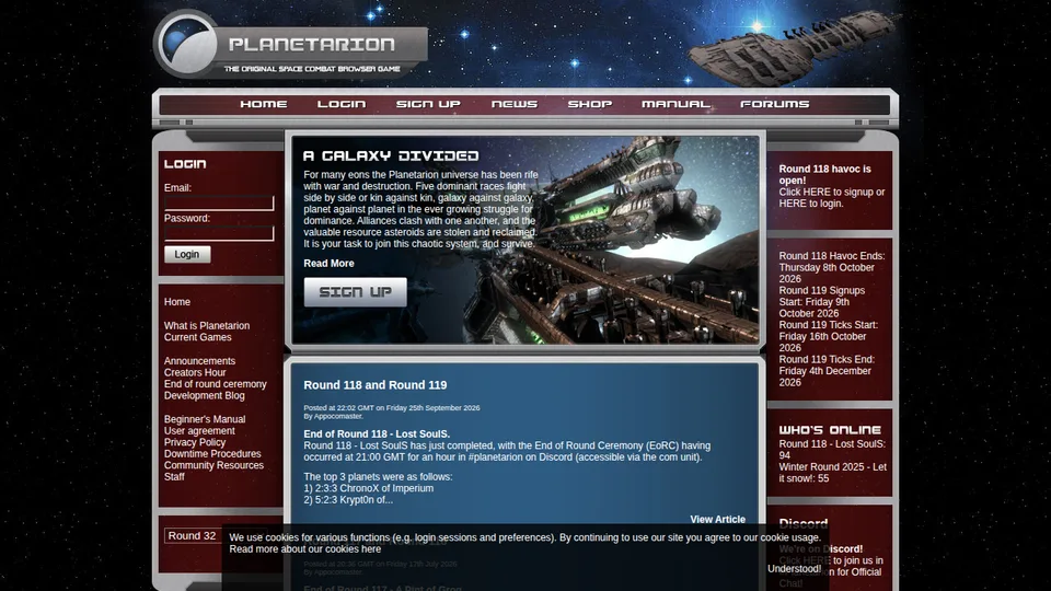 Planetarion home page