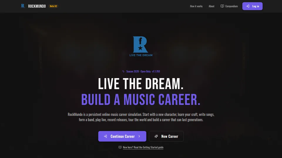 RockMundo home page