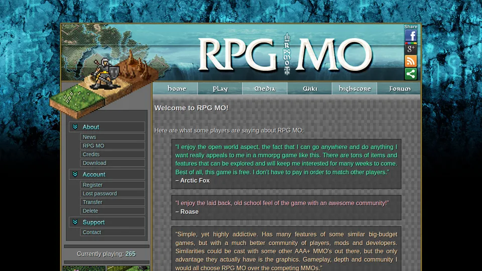 RPG MO home page