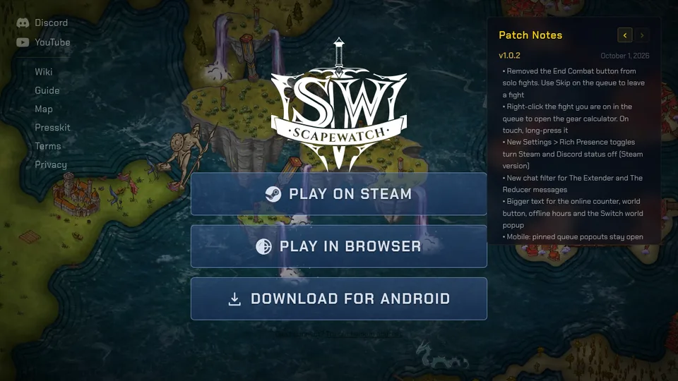 Scapewatch home page