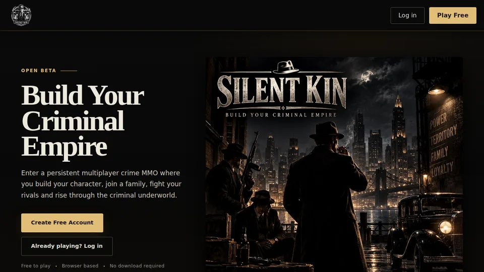 Silent Kin home page