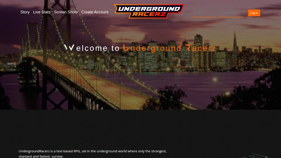 Underground Racerz home page