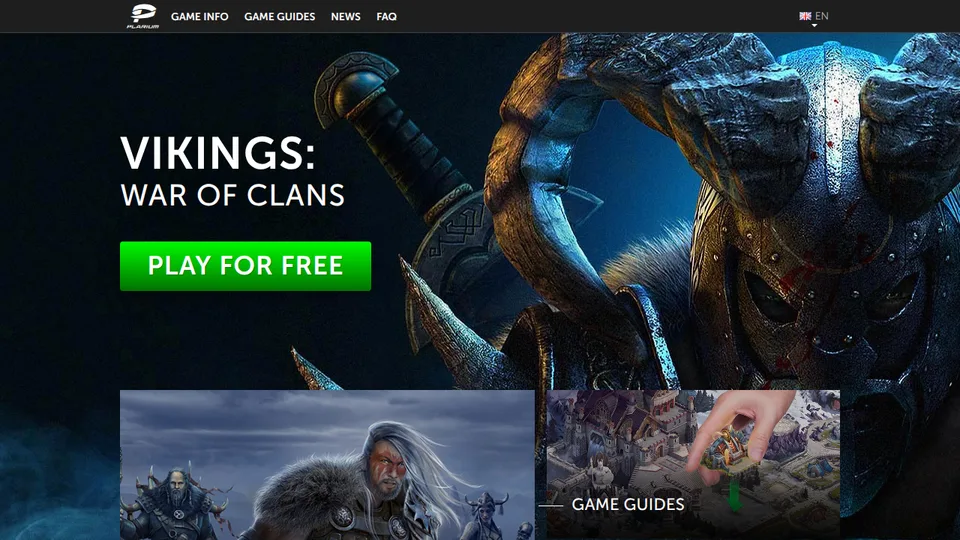 Vikings: War of Clans home page